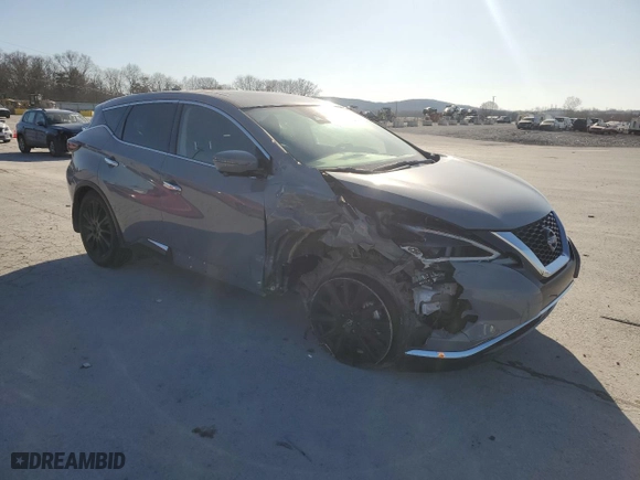2024 Nissan Murano SL with VIN 5N1AZ2CJ8RC110814, listed as a Copart auction lot 48553325 with 30,063 mi miles and Salvage Title. Bid and sale history available at carsss.com. Image 4.