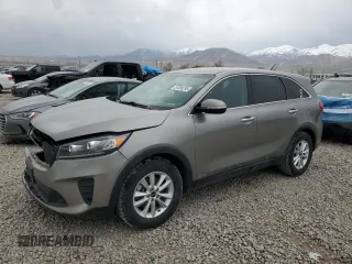 2019 Kia Sorento LX V6 with VIN 5XYPGDA52KG490241, listed as a Copart auction lot 51095295 with 87,620 mi miles and Salvage Title. Bid and sale history available at carsss.com. Image 1.