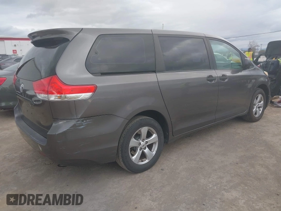 2012 Toyota Sienna with VIN 5TDKA3DC6CS011159, listed as a IAAI auction lot 41788426 with 246,133 mi miles and . Bid and sale history available at DreamBid. Image 4.