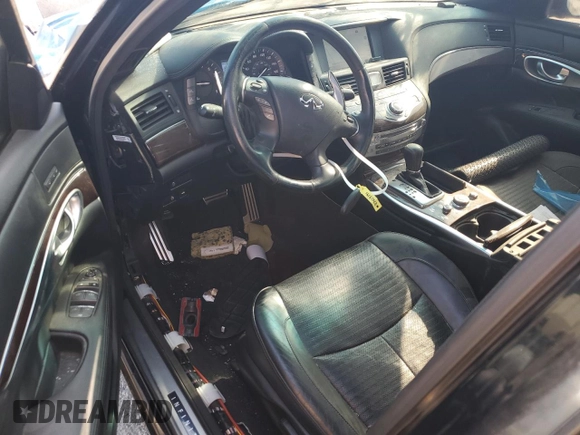 2017 Infiniti Q70 3.7 with VIN JN1BY1AP3HM740684, listed as a Copart auction lot 87654345 with 95,830 mi miles and Salvage Title. Bid and sale history available at DreamBid. Image 8.