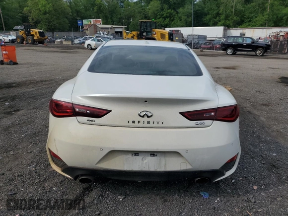 2017 Infiniti Q60 Premium with VIN JN1CV7EL5HM321176, listed as a Copart auction lot 56045305 with 93,272 mi miles and Salvage title. Bid and sale history available at DreamBid. Image 6.