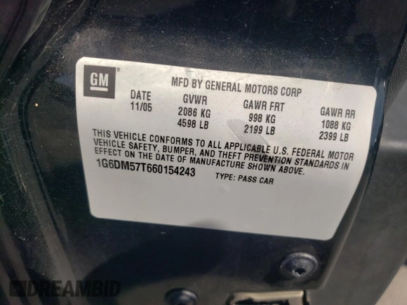 2006 Cadillac CTS with VIN 1G6DM57T660154243, listed as a Copart auction lot 71813664 with 147,079 mi miles and Salvage Title. Bid and sale history available at carsss.com. Image 13.
