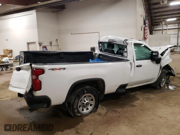 2020 Chevrolet Silverado 3500HD Work Truck with VIN 1GC3YSE72LF267052, listed as a Copart auction lot 70368174 with 56,344 mi miles and Salvage Title. Bid and sale history available at carsss.com. Image 3.