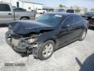 2015 Kia Optima LX with VIN KNAGM4A72F5653315, listed as a Copart auction lot 49783645 with 128,285 mi miles and Clean Title. Bid and sale history available at carsss.com. Image 1.