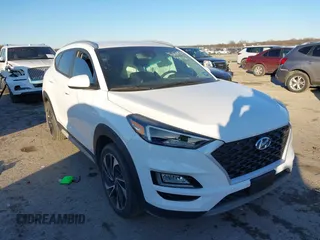 2019 Hyundai Tucson Sport with VIN KM8J33AL1KU838499, listed as a IAAI auction lot 41317832 with 71,594 mi miles. Bid and sale history available at carsss.com. Image 1.