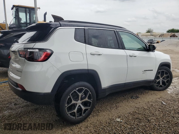 2024 Jeep Compass Limited with VIN 3C4NJDCNXRT134533, listed as a Copart auction lot 54619345 with 43,700 mi miles and Clean Title. Bid and sale history available at carsss.com. Image 3.