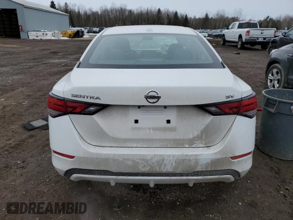 2021 Nissan Sentra SV with VIN 3N1AB8CV9MY206355, listed as a Copart auction lot 47235935 with 50,861 mi miles and Salvage Title. Bid and sale history available at carsss.com. Image 6.