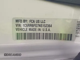 2022 Ram 1500 Tradesman with VIN 1C6RR6FG7NS152364, listed as a IAAI auction lot 38275780 with Not provided miles and . Bid and sale history available at DreamBid. Image 9.