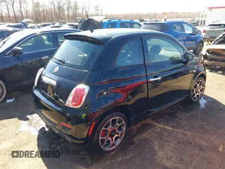 2014 FIAT 500 Sport with VIN 3C3CFFBRXET288618, listed as a IAAI auction lot 41803908 with 100,718 mi miles. Bid and sale history available at carsss.com. Image 4.