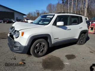 2015 Jeep Renegade Latitude with VIN ZACCJABH0FPB89027, listed as a Copart auction lot 80456364 with 128,513 mi miles and Salvage Title. Bid and sale history available at carsss.com. Image 1.