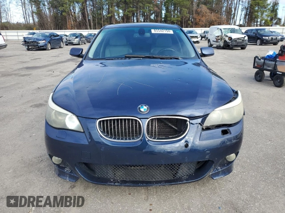 2008 BMW 5 Series 550i with VIN WBANW53538CT54207, listed as a Copart auction lot 85542194 with 153,319 mi miles and Salvage Title. Bid and sale history available at carsss.com. Image 5.