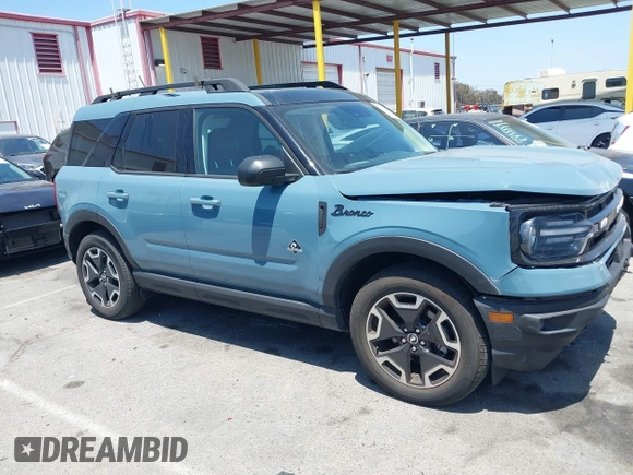 2023 Ford Bronco Sport Outer Banks z VIN 3FMCR9C62PRD61985, wystawiony jako IAAI lot #42304591 z przebiegiem 18 879 mil mil oraz . Historia ofert i sprzedaży dostępna na DreamBid. Obrazek 13.