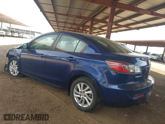 2012 Mazda Mazda3 i Touring with VIN JM1BL1V82C1611229, listed as a IAAI auction lot 41809234 with 124,929 mi miles. Bid and sale history available at carsss.com. Image 3.