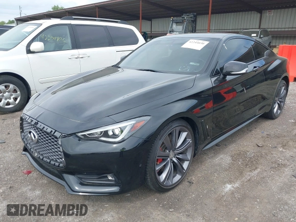 2018 Infiniti Q60 Red Sport 400 with VIN JN1FV7EL7JM631445, listed as a IAAI auction lot 42244030 with 42,121 mi miles and . Bid and sale history available at DreamBid. Image 17.