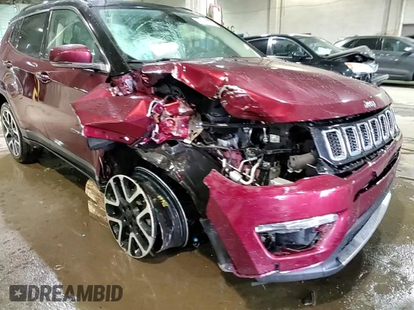 2020 Jeep Compass Limited with VIN 3C4NJDCB6LT167512, listed as a Copart auction lot 48034425 with 50,183 mi miles and Non repairable. Bid and sale history available at DreamBid. Image 15.