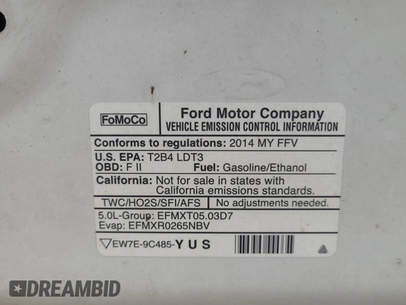 2014 Ford F-150 XL с VIN 1FTVX1EF2EKF74034, выставлен на аукционе IAAI как лот 42564771 с пробегом 128 012 миль миль и . История ставок и продаж доступна на DreamBid. Изображение 13.