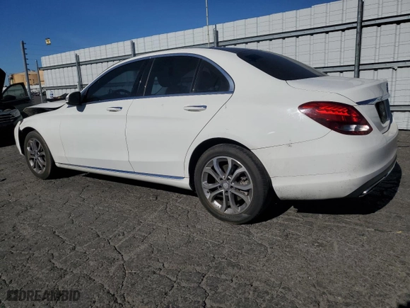 2015 Mercedes-Benz C-Class C 300 with VIN 55SWF4JB3FU058421, listed as a Copart auction lot 89027015 with 166,332 mi miles and Clean Title. Bid and sale history available at carsss.com. Image 2.
