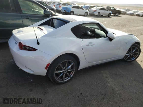 2021 Mazda MX-5 Miata Grand Touring with VIN JM1NDAM77M0455019, listed as a Copart auction lot 78058694 with 12,363 mi miles and Salvage title. Bid and sale history available at DreamBid. Image 3.