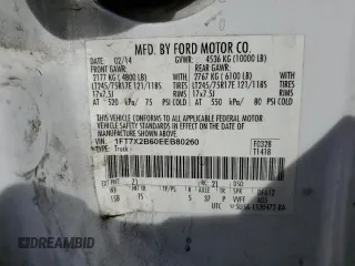 2014 Ford F-250 XL z VIN 1FT7X2B60EEB80260, wystawiony jako Copart lot #51664195 z przebiegiem 267 176 mil mil oraz Szkoda całkowita • Salvage title. Historia ofert i sprzedaży dostępna na DreamBid. Obrazek 13.