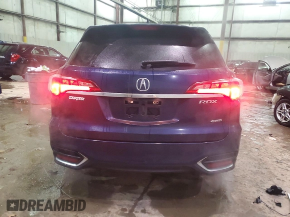 2018 Acura RDX w/Technology Pkg with VIN 5J8TB4H55JL027047, listed as a Copart auction lot 41737175 with 48,453 mi miles and Salvage Title. Bid and sale history available at carsss.com. Image 6.