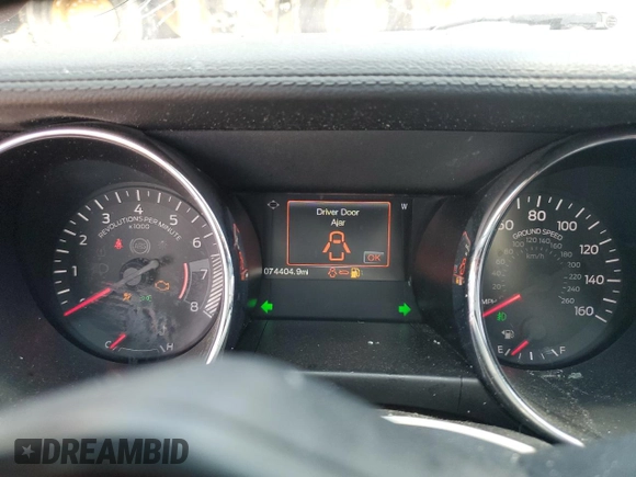 2015 Ford Mustang GT with VIN 1FA6P8CF3F5350583, listed as a Copart auction lot 61400055 with 74,404 mi miles and Non repairable. Bid and sale history available at DreamBid. Image 9.