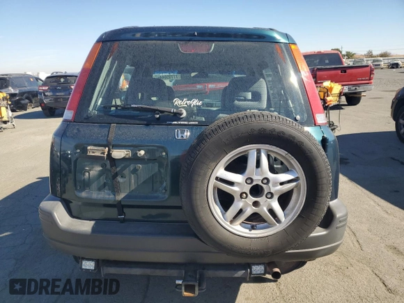 1998 Honda CR-V EX with VIN JHLRD1860WC055679, listed as a Copart auction lot 77705944 with 285,384 mi miles and Salvage Title. Bid and sale history available at carsss.com. Image 6.