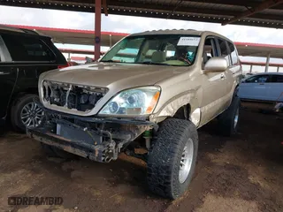 2008 Lexus GX 470 with VIN JTJBT20X580149408, listed as a IAAI auction lot 41589652 with 212,443 mi miles. Bid and sale history available at carsss.com. Image 2.