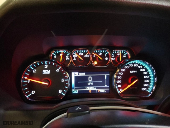 2018 Chevrolet Tahoe Commercial with VIN 1GNSKDEC5JR323106, listed as a Copart auction lot 44179205 with 108,979 mi miles and Clean Title. Bid and sale history available at carsss.com. Image 9.