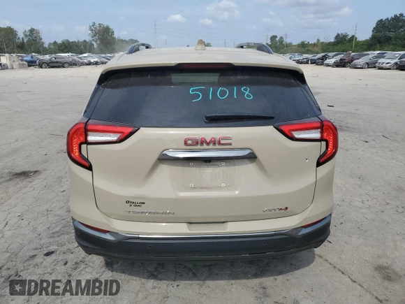 2022 GMC Terrain AT4 z VIN 3GKALYEV6NL251134, wystawiony jako Copart lot #70628514 z przebiegiem 34 262 mil mil oraz Szkoda całkowita • Salvage title. Historia ofert i sprzedaży dostępna na DreamBid. Obrazek 6.