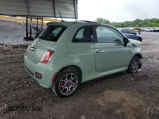 2012 FIAT 500 Sport with VIN 3C3CFFBR9CT106050, listed as a Copart auction lot 58928775 with 201,074 mi miles and Salvage title. Bid and sale history available at DreamBid. Image 3.