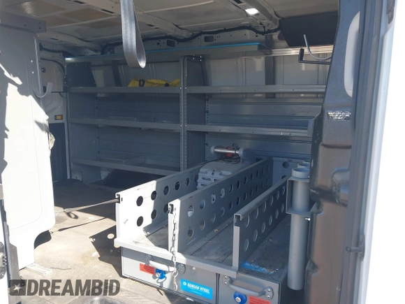 2019 Ford Transit with VIN 1FTYR1YM2KKA26600, listed as a IAAI auction lot 42071985 with 141,993 mi miles. Bid and sale history available at carsss.com. Image 8.