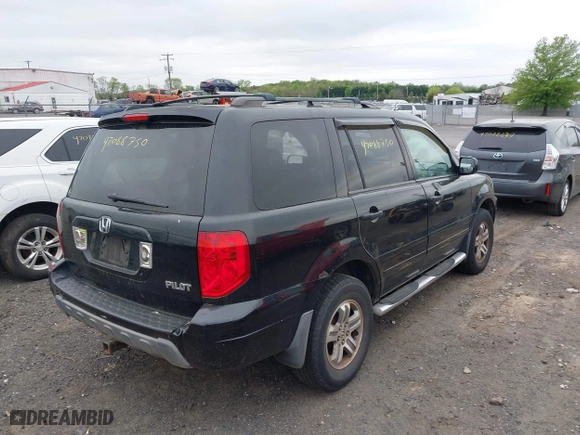 2005 Honda Pilot EX-L with NAVI with VIN 2HKYF187X5H572423, listed as a IAAI auction lot 42088750 with 203,265 mi miles. Bid and sale history available at carsss.com. Image 4.
