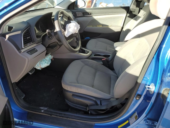 2017 Hyundai Elantra SE with VIN KMHD84LF9HU383146, listed as a Copart auction lot 46671735 with 0 mi miles and Salvage Title. Bid and sale history available at carsss.com. Image 7.