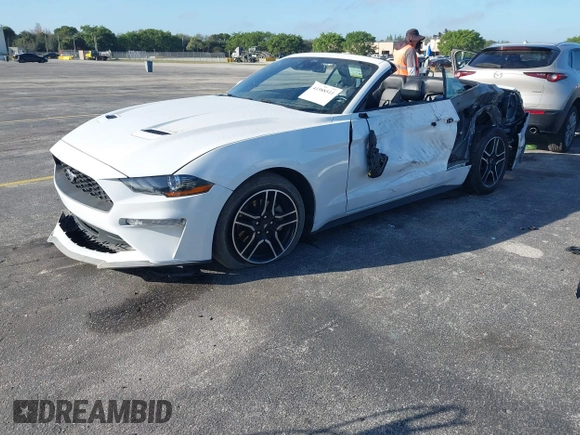 2021 Ford Mustang EcoBoost with VIN 1FATP8UH9M5104301, listed as a IAAI auction lot 41588511 with 95,414 mi miles and . Bid and sale history available at carsss.com. Image 18.