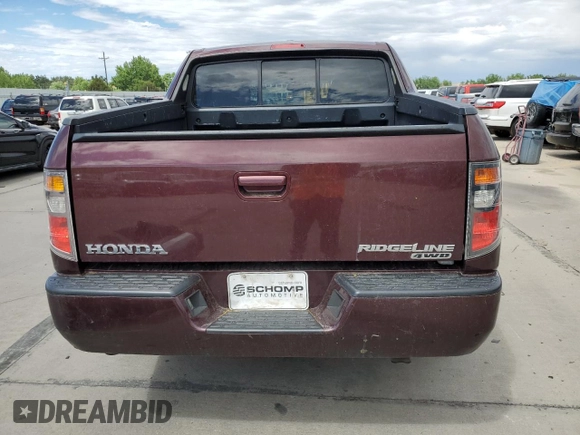 2007 Honda Ridgeline RTL w/Leather with VIN 2HJYK16587H534502, listed as a Copart auction lot 61122274 with 316,248 mi miles and Salvage Title. Bid and sale history available at carsss.com. Image 6.