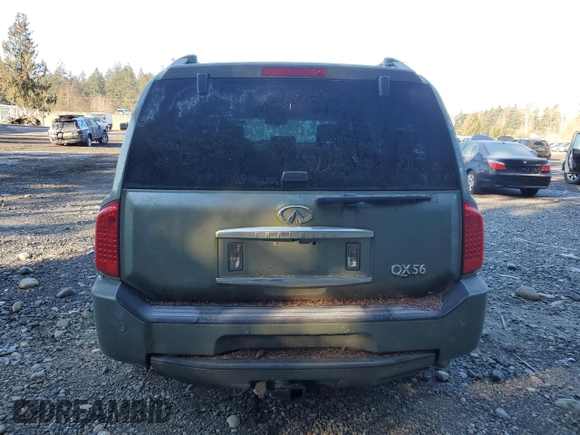 2004 Infiniti QX56 with VIN 5N3AA08C34N801615, listed as a Copart auction lot 42969515 with 0 mi miles and Salvage Title. Bid and sale history available at carsss.com. Image 6.