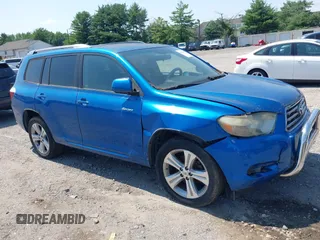 2008 Toyota Highlander Sport with VIN JTEES43A882042634, listed as a IAAI auction lot 42666837 with 184,951 mi miles and . Bid and sale history available at DreamBid. Image 1.