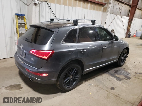 2015 Audi Q5 Premium Plus with VIN WA1LFAFP2FA074636, listed as a Copart auction lot 60327565 with 132,084 mi miles and Salvage title. Bid and sale history available at DreamBid. Image 3.