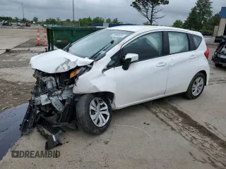 2019 Nissan Note SV z VIN 3N1CE2CP0KL366150, wystawiony jako Copart lot #58868555 z przebiegiem 91 956 mil mil oraz Szkoda całkowita • Salvage title. Historia ofert i sprzedaży dostępna na DreamBid. Obrazek 1.
