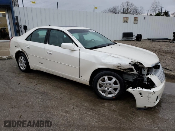 2007 Cadillac CTS with VIN 1G6DM57T070106111, listed as a Copart auction lot 52565605 with 128,609 mi miles and Non repairable. Bid and sale history available at DreamBid. Image 4.