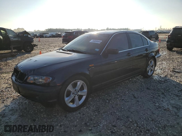 2004 BMW 3 Series 330i with VIN WBAEV53464KM33199, listed as a Copart auction lot 84850464 with 196,044 mi miles and Salvage Title. Bid and sale history available at carsss.com. Image 1.