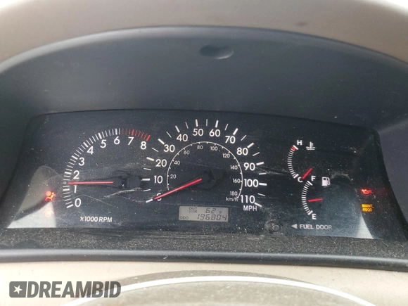2005 Toyota Corolla CE with VIN 1NXBR32E95Z405715, listed as a Copart auction lot 55027265 with 196,804 mi miles and Salvage Title. Bid and sale history available at DreamBid. Image 9.