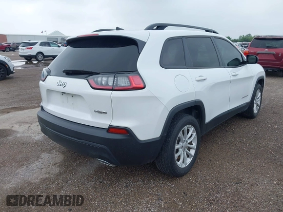 2022 Jeep Cherokee Latitude Lux with VIN 1C4PJLMX1ND535178, listed as a IAAI auction lot 42161237 with 42,468 mi miles and . Bid and sale history available at DreamBid. Image 4.