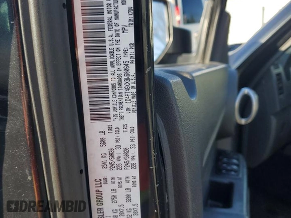 2011 Dodge Nitro Heat with VIN 1D4PT4GKXBW600645, listed as a Copart auction lot 53434985 with 129,904 mi miles and Clean Title. Bid and sale history available at DreamBid. Image 13.