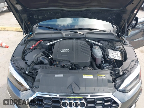2022 Audi A5 Sportback S line Premium Plus z VIN WAUFACF5XNA009427, wystawiony jako IAAI lot #40203616 z przebiegiem 54 005 mil mil oraz . Historia ofert i sprzedaży dostępna na DreamBid. Obrazek 10.