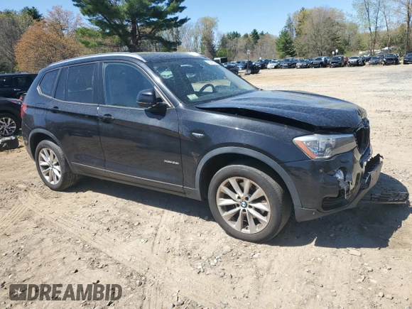 2015 BMW X3 xDrive28i with VIN 5UXWX9C51F0D50006, listed as a Copart auction lot 55312035 with 158,404 mi miles and Clean Title. Bid and sale history available at DreamBid. Image 4.