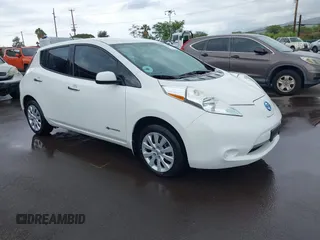 2015 Nissan LEAF S z VIN 1N4AZ0CP5FC326036, wystawiony jako IAAI lot #41786729 z przebiegiem 29 010 mil mil oraz . Historia ofert i sprzedaży dostępna na DreamBid. Obrazek 1.