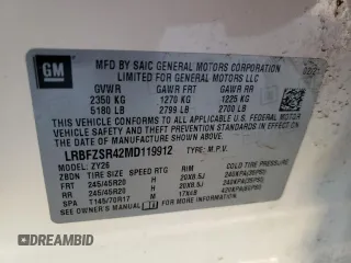 2021 Buick Envision Avenir with VIN LRBFZSR42MD119912, listed as a Copart auction lot 84413154 with 22,327 mi miles and Salvage Title. Bid and sale history available at carsss.com. Image 15.