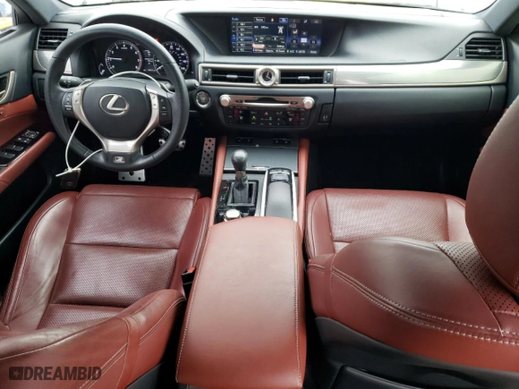 2015 Lexus GS 350 with VIN JTHBE1BL1FA000565, listed as a Copart auction lot 44834825 with 128400 miles and Salvage Title. Bid and sale history available at carsss.com. Image 8.