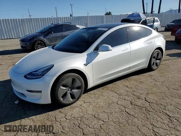 2020 Tesla Model 3 Standard Range Plus with VIN 5YJ3E1EA5LF660417, listed as a Copart auction lot 48144125 with 112,924 mi miles and Salvage Title. Bid and sale history available at DreamBid. Image 11.